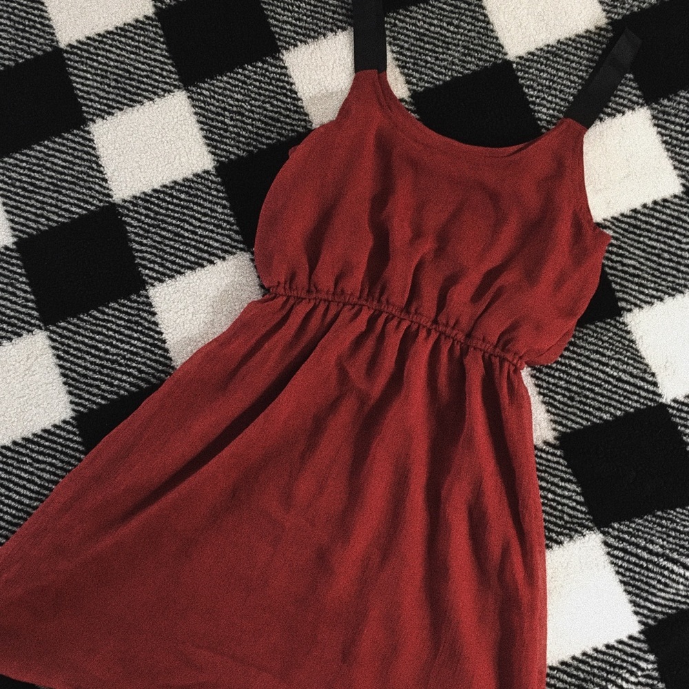 Burnt orange dress